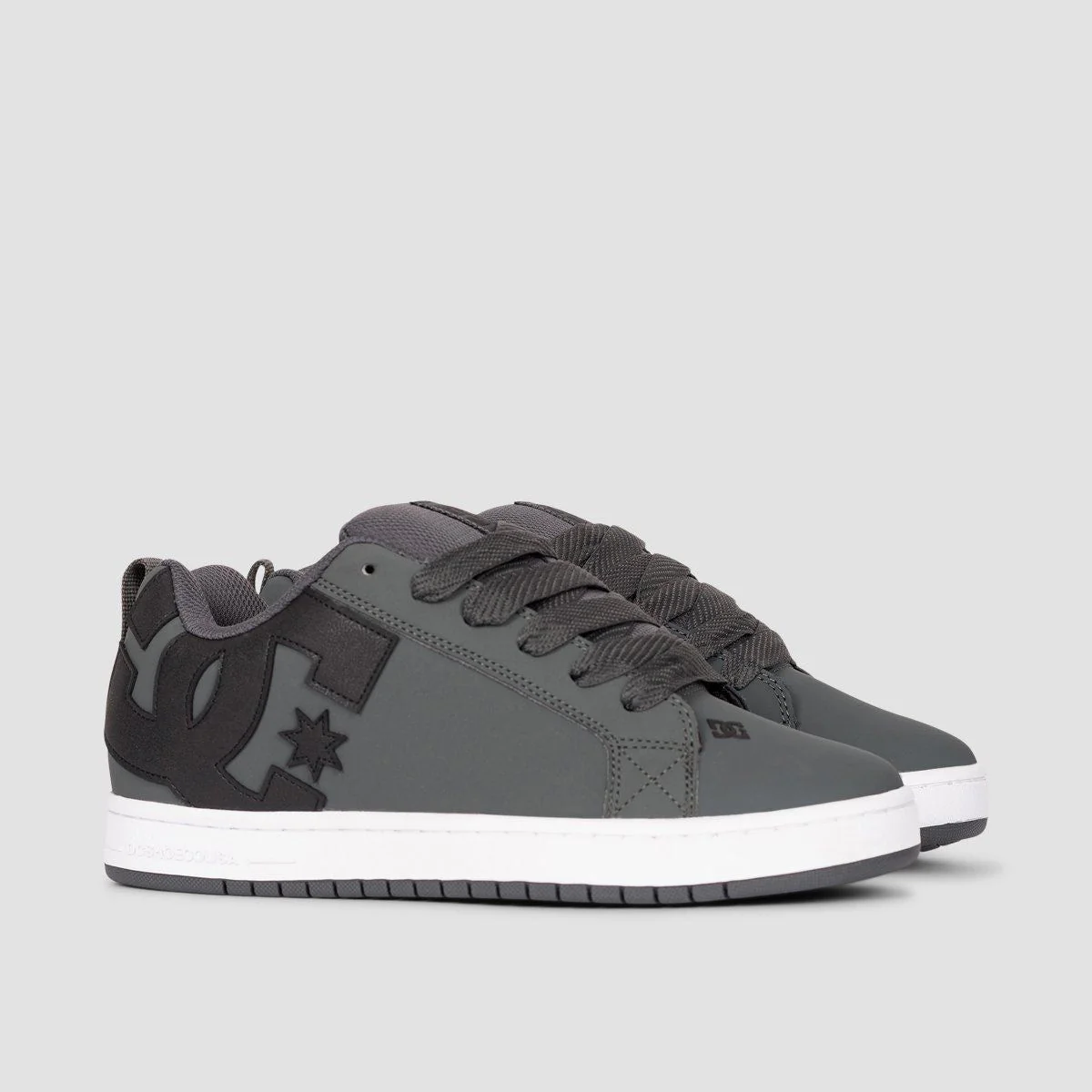 DC Court Graffik Shoes - Dark Grey/Black/White - Image 2