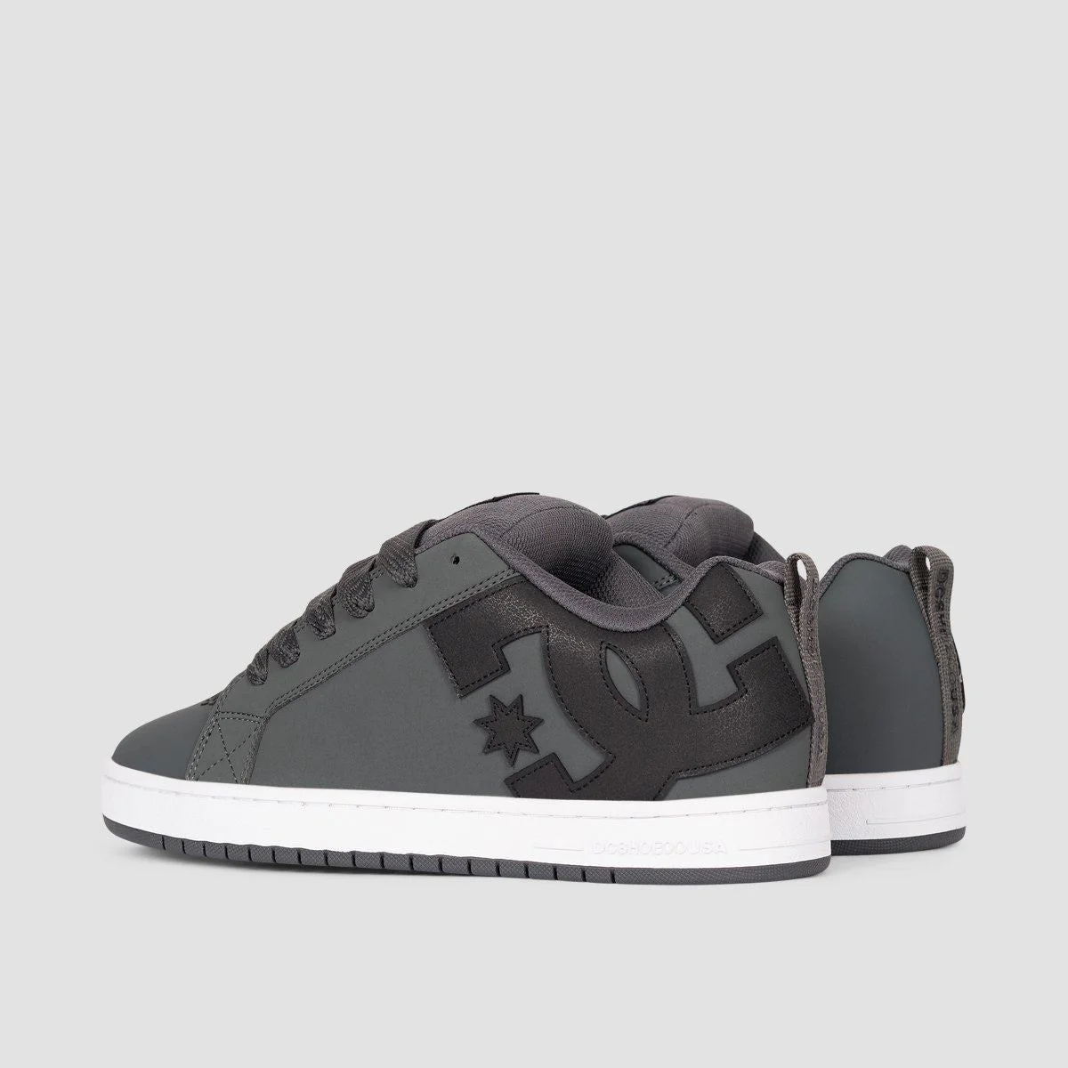 DC Court Graffik Shoes - Dark Grey/Black/White - Image 3