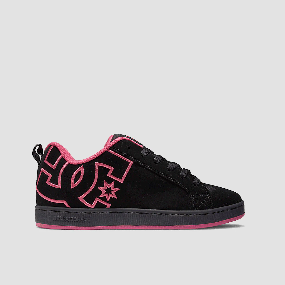 DC Court Graffik Shoes - Black/Black/Pink - Womens