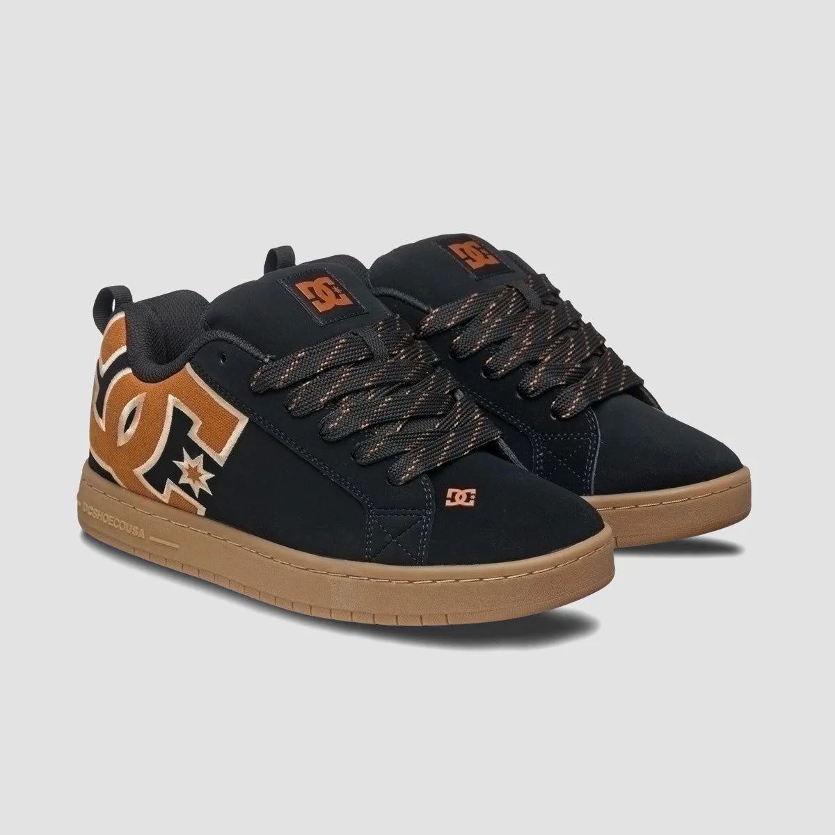 DC Court Graffik Shoes - Black/Brown/Gum - Image 2