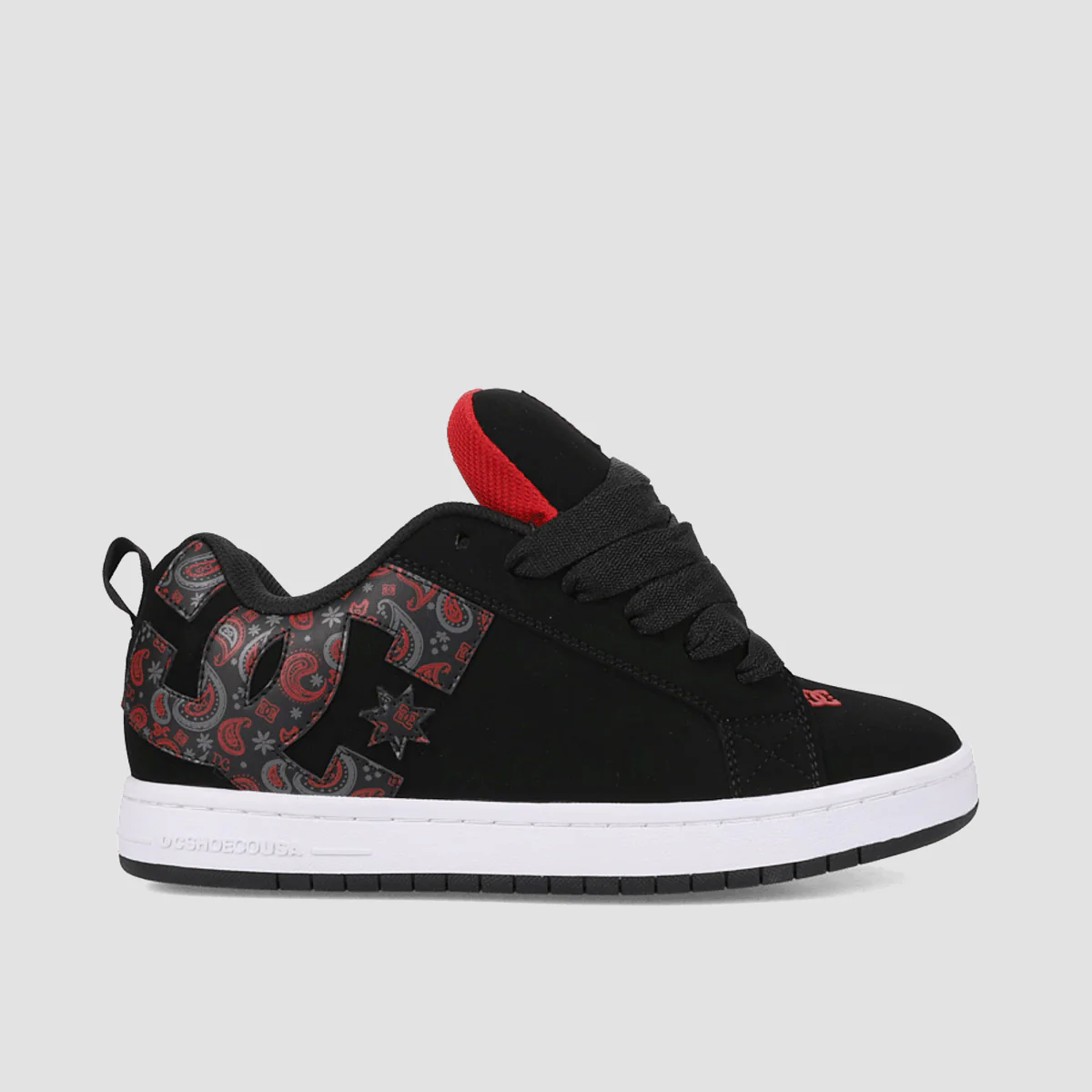 DC Court Graffik Shoes - Black/Grey/Red