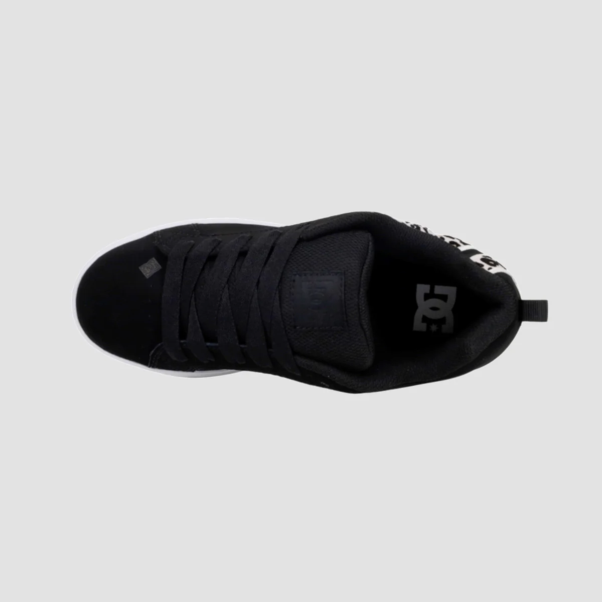DC Court Graffik Shoes - Black/White Print - Womens - Image 2