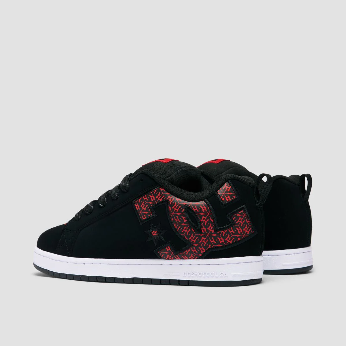 DC Court Graffik Shoes - Black/White/Red - Image 3