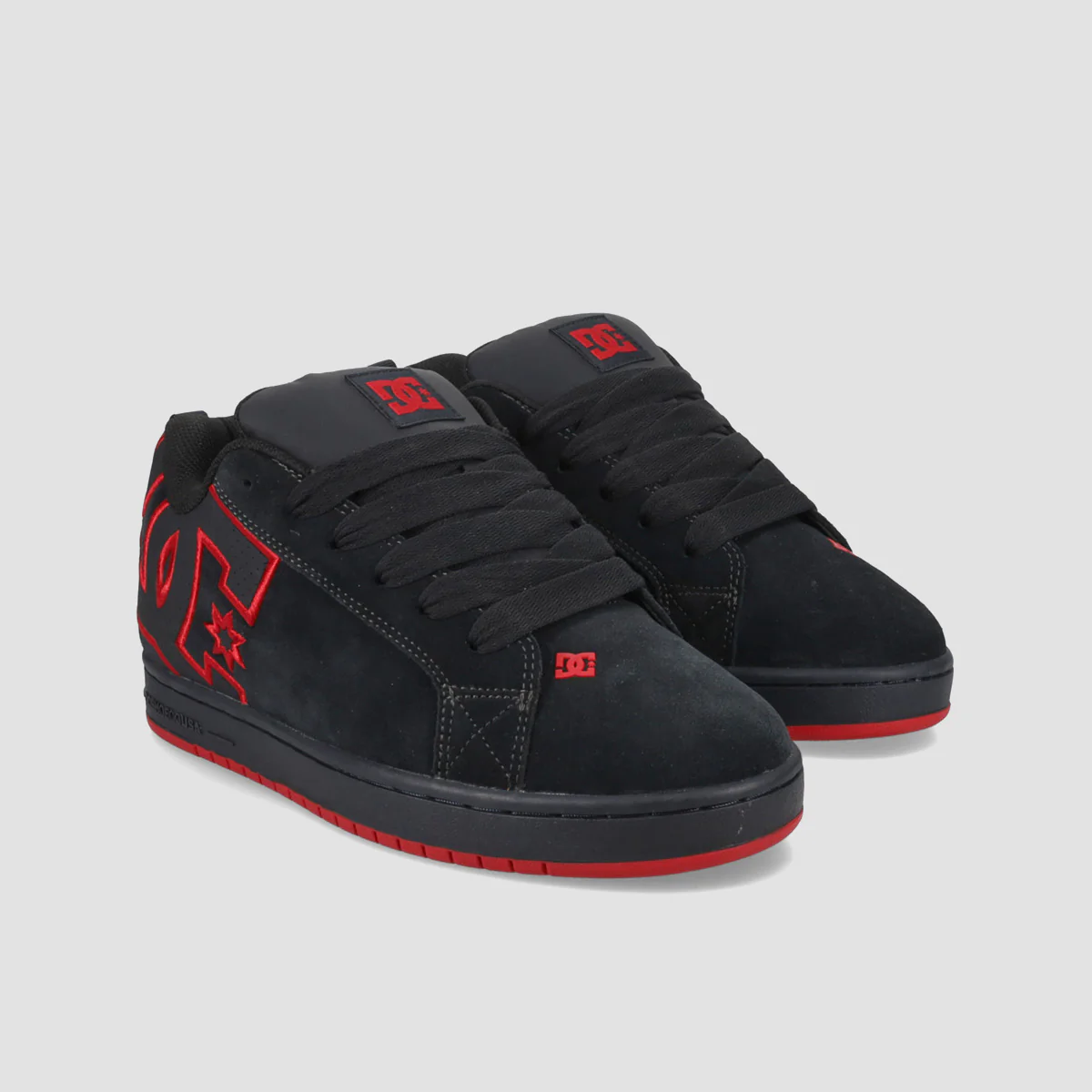 DC Court Graffik Shoes - Dark Grey/Red - Image 2