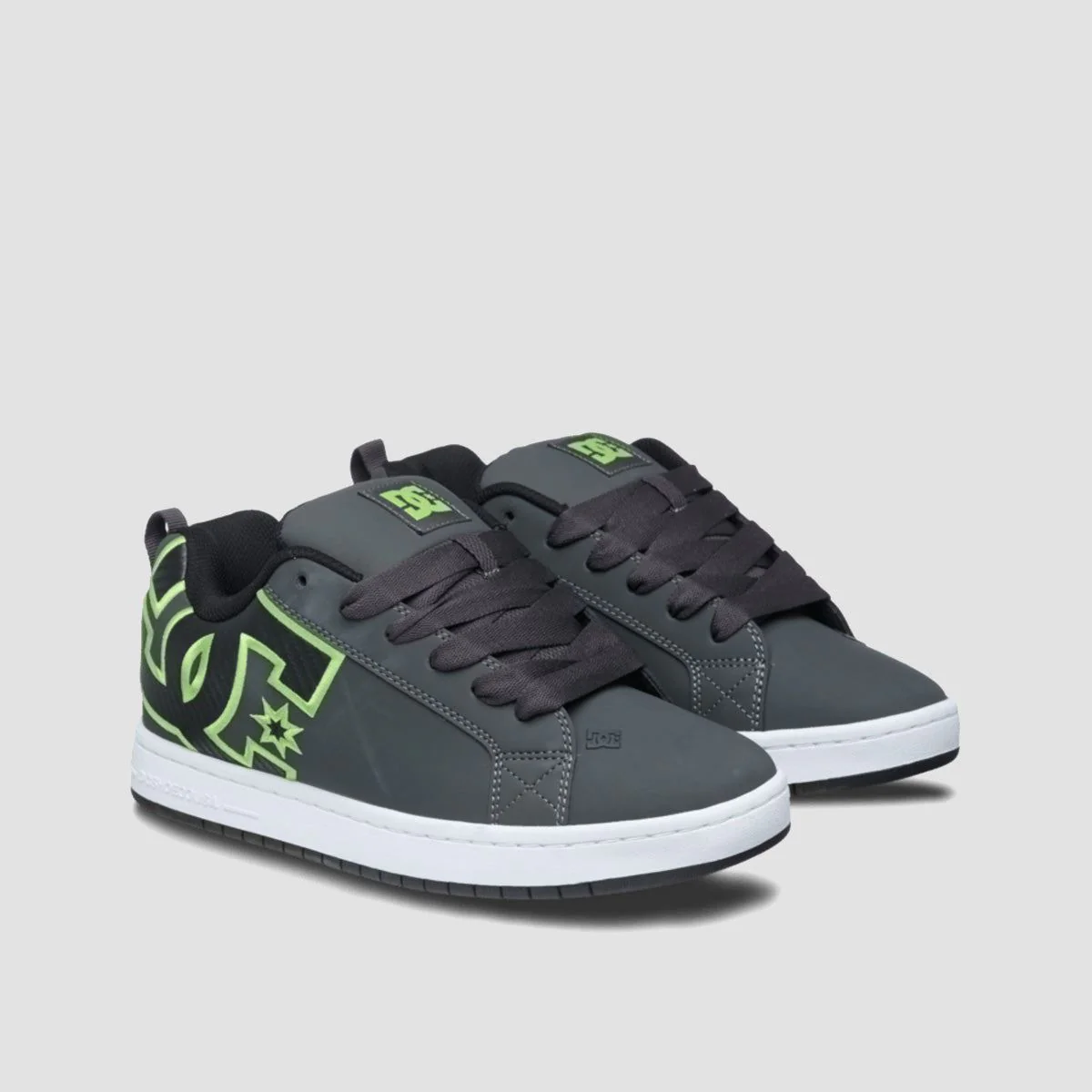 DC Court Graffik Shoes - Grey/Black/Green - Image 2