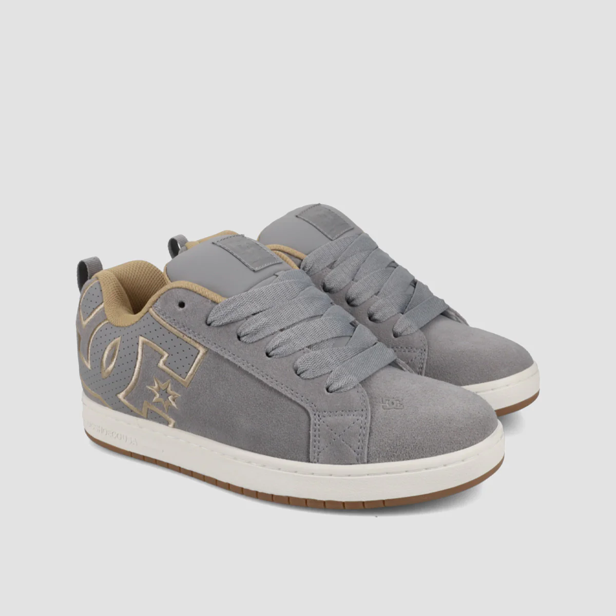 DC Court Graffik Shoes - Grey/Tan/Off White - Image 2