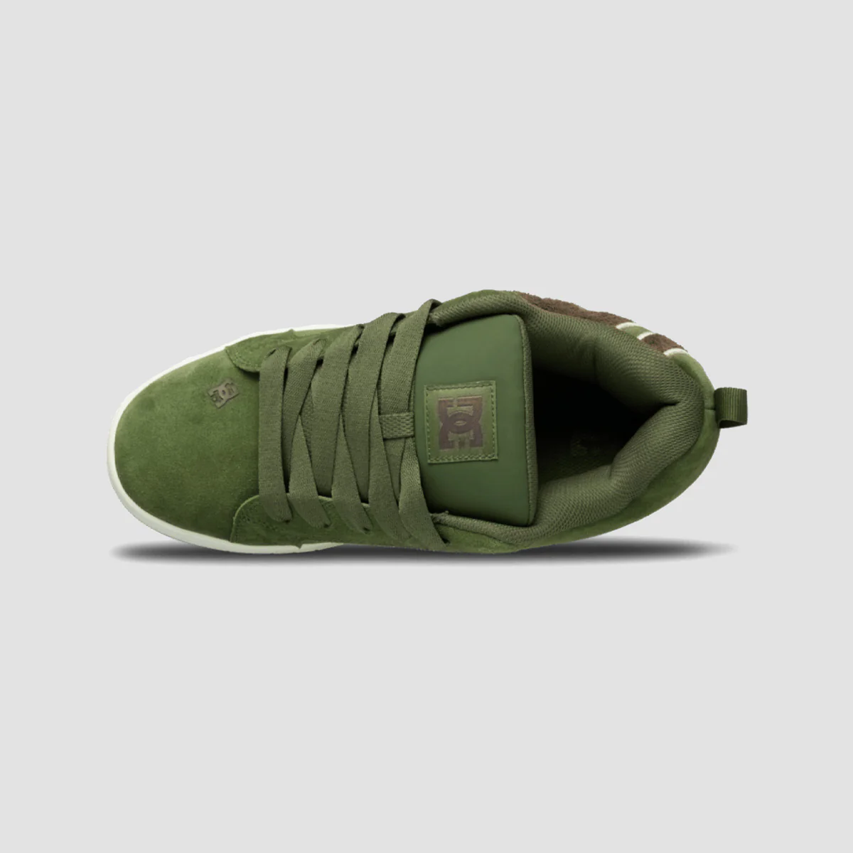 DC Court Graffik Shoes - Olive/Off White - Image 3