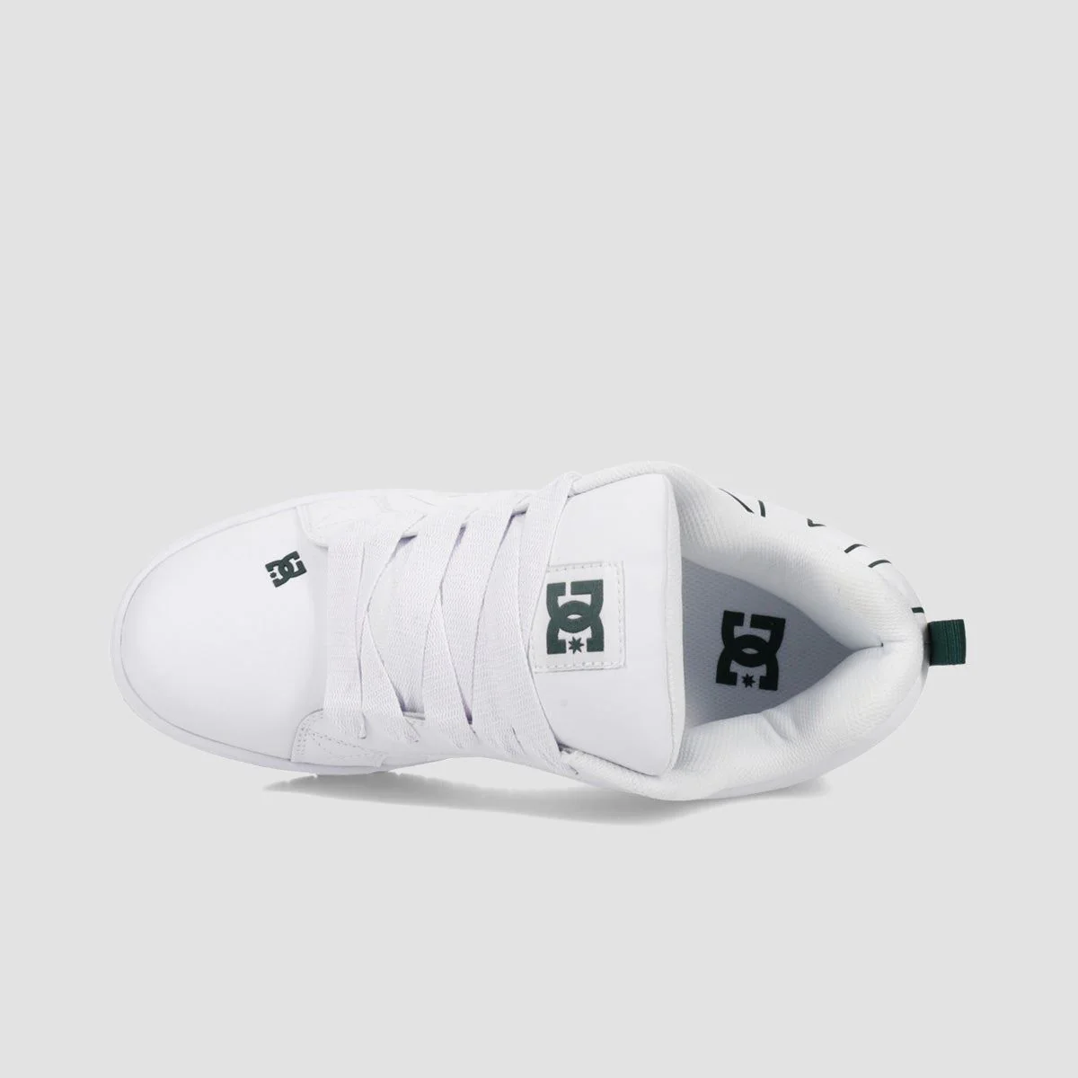 DC Court Graffik Shoes - White/Whtie/Green - Image 3