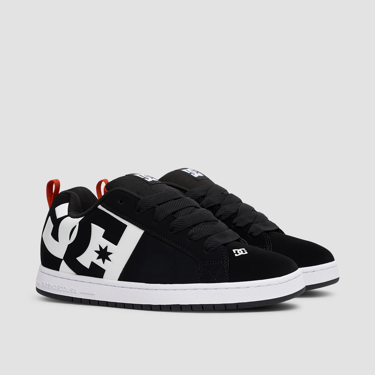 DC Court Graffik SQ Shoes - Black/White/Red - Image 2