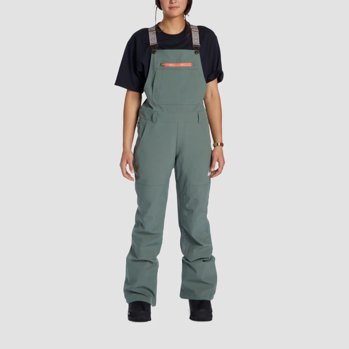 DC Crusade Bib Snow Pants Dark Forest - Womens - Image 3