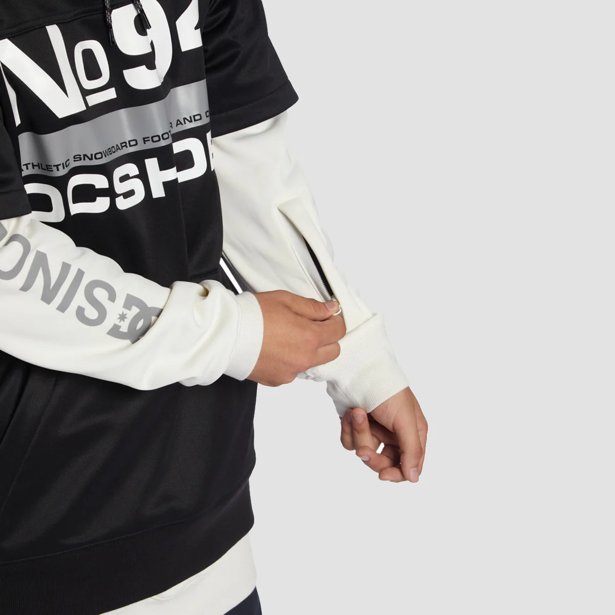DC Dryden Snow Pullover Hoodie Black - Image 3