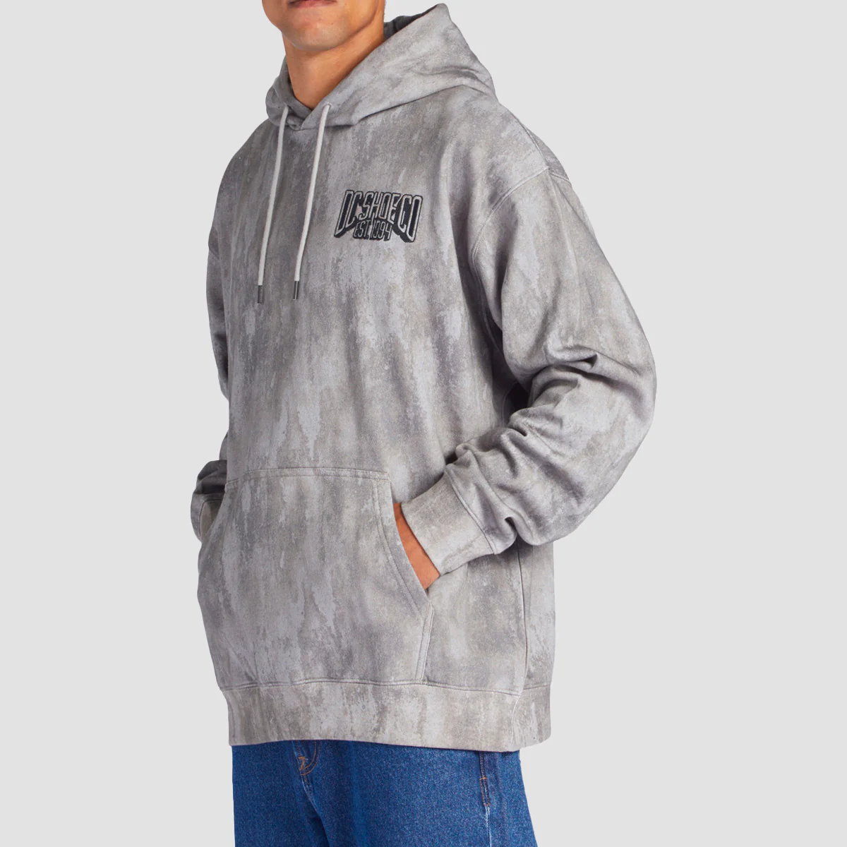 DC Hangar Pullover Hoodie Grey Stone - Image 2