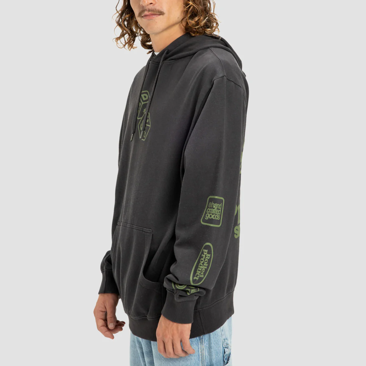 DC Hi Rolling Pullover Hoodie Black - Image 3