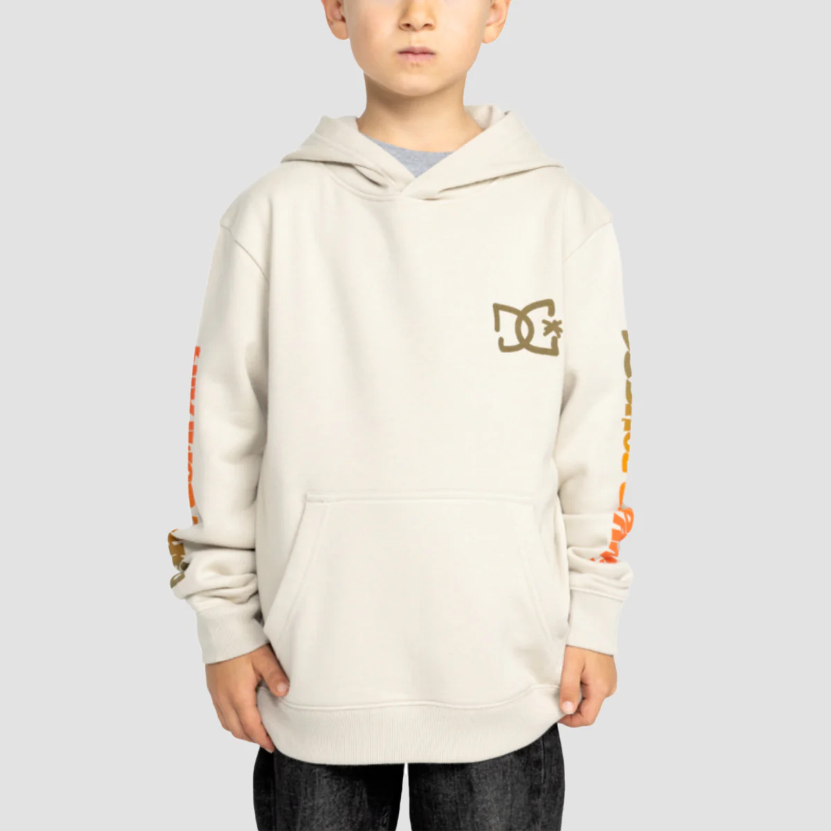 DC Hot Box Pullover Hoodie Pelican - Kids - Image 2