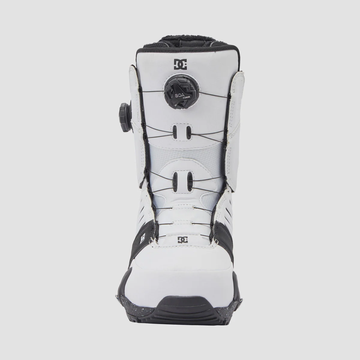 DC Judge BOA Step On Snowboard Boots White/Black Print - Image 3