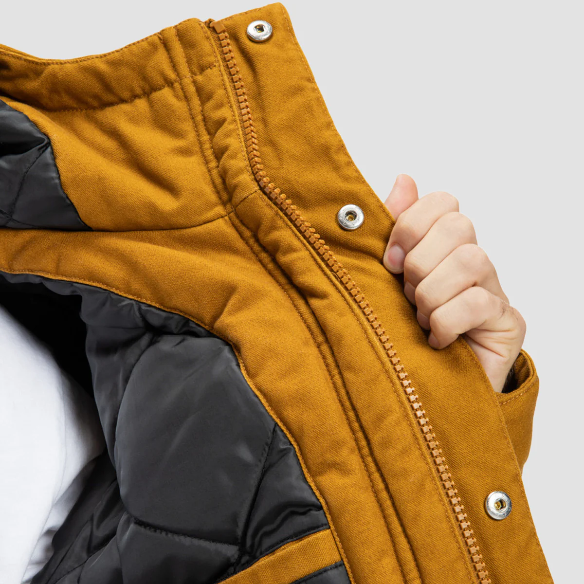 DC Juryfield Padded Jacket Golden Brown - Image 3