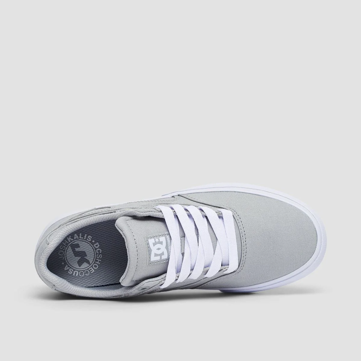 DC Kalis Vulc Shoes - Grey/White - Womens - Image 4