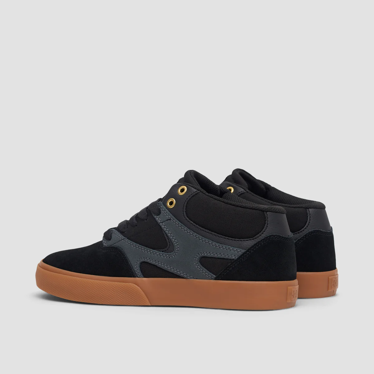DC Kalis Vulc Mid S Shoes - Black/Gum - Image 3