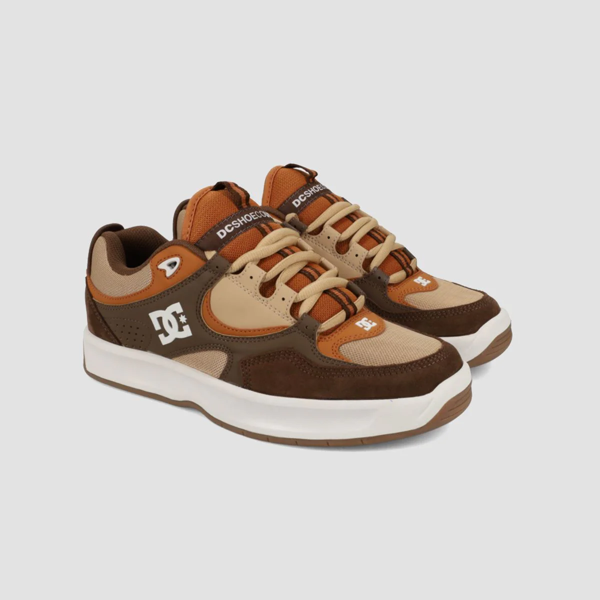 DC Kalynx Zero Shoes - Brown/Tan/Off White - Image 2