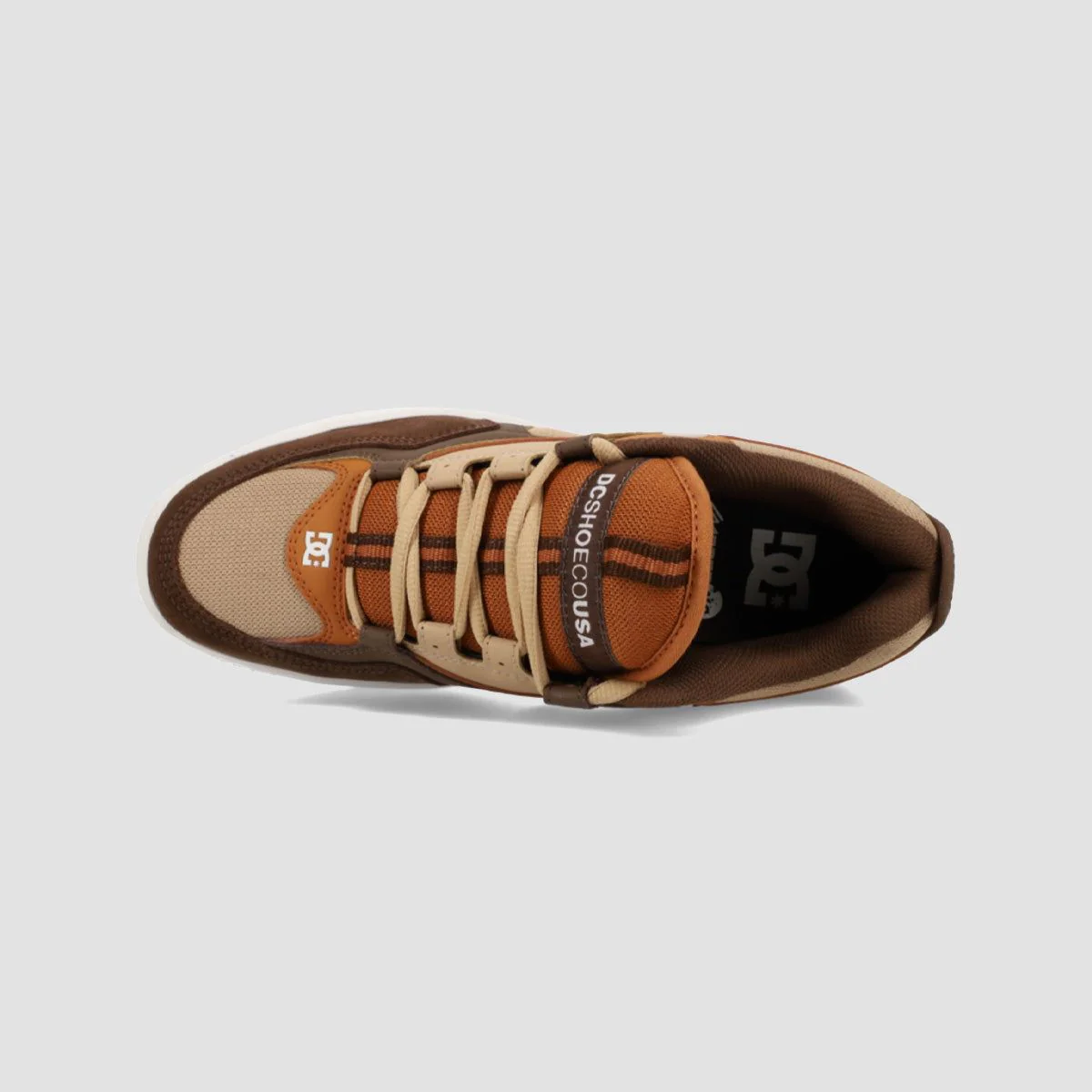 DC Kalynx Zero Shoes - Brown/Tan/Off White - Image 3