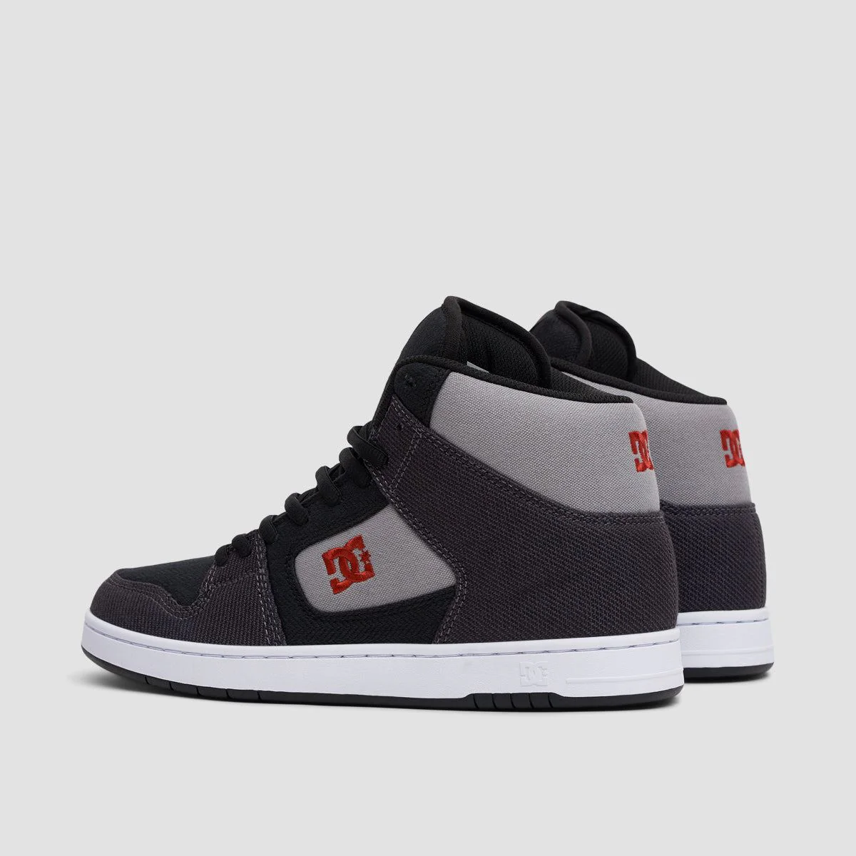DC Manteca 4 Hi Zero Waste Shoes - Black/Red/Grey - Image 3