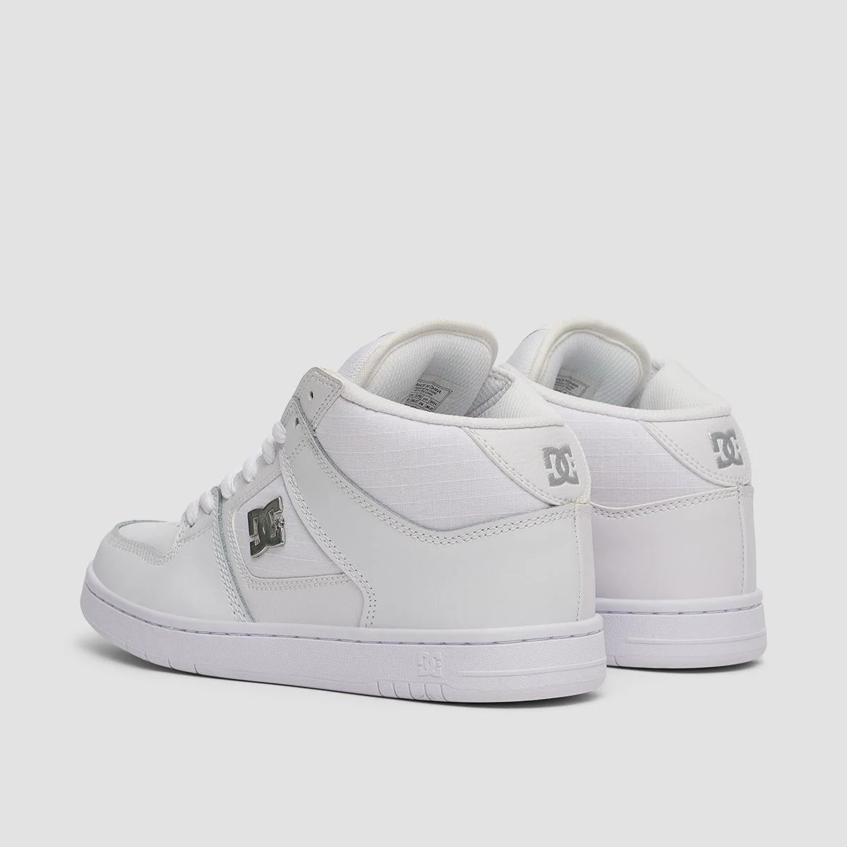 DC Manteca 4 Mid Shoes - White/Silver - Womens - Image 3