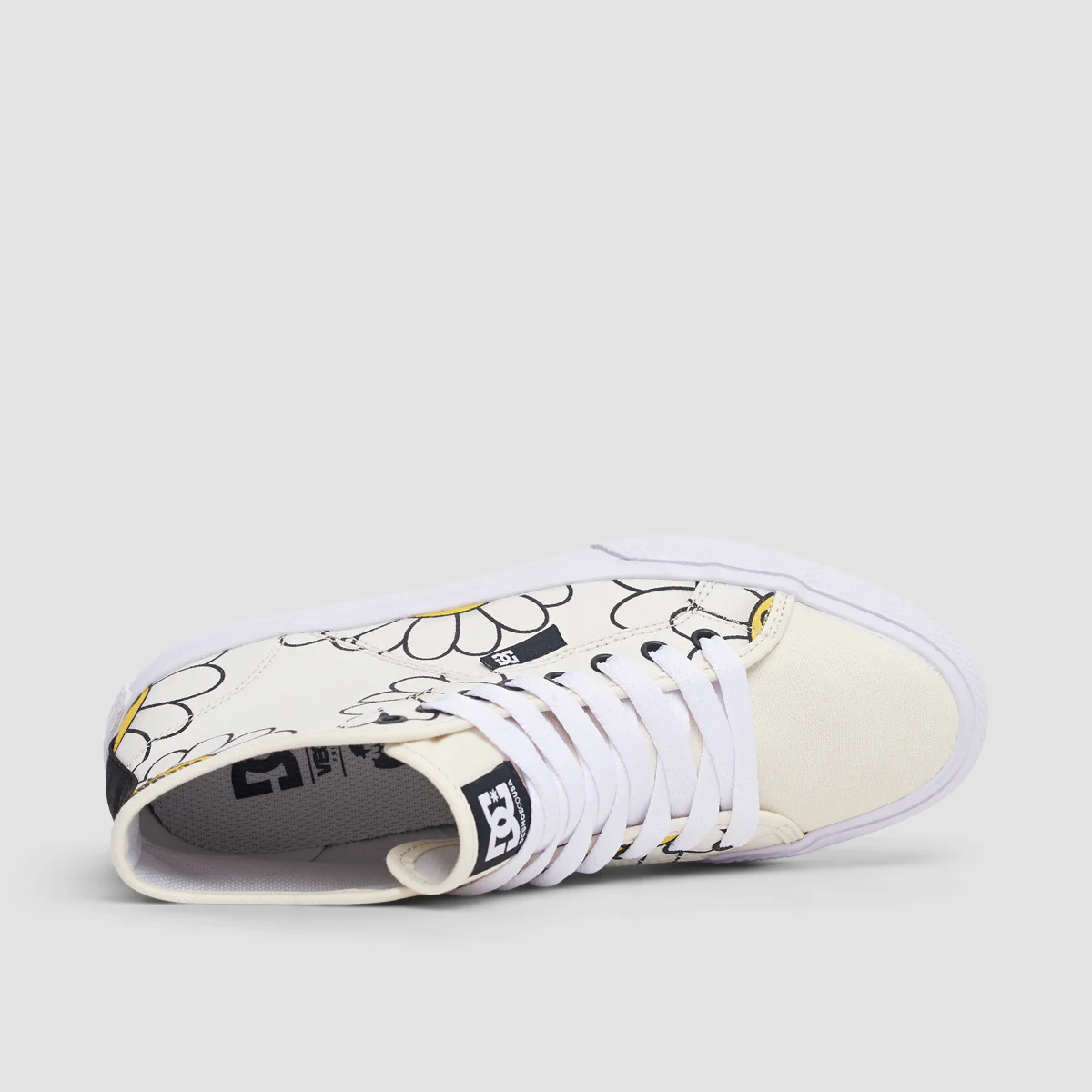 DC Manual Hi TXSE Shoes - White/Black/Flower - Womens - Image 4