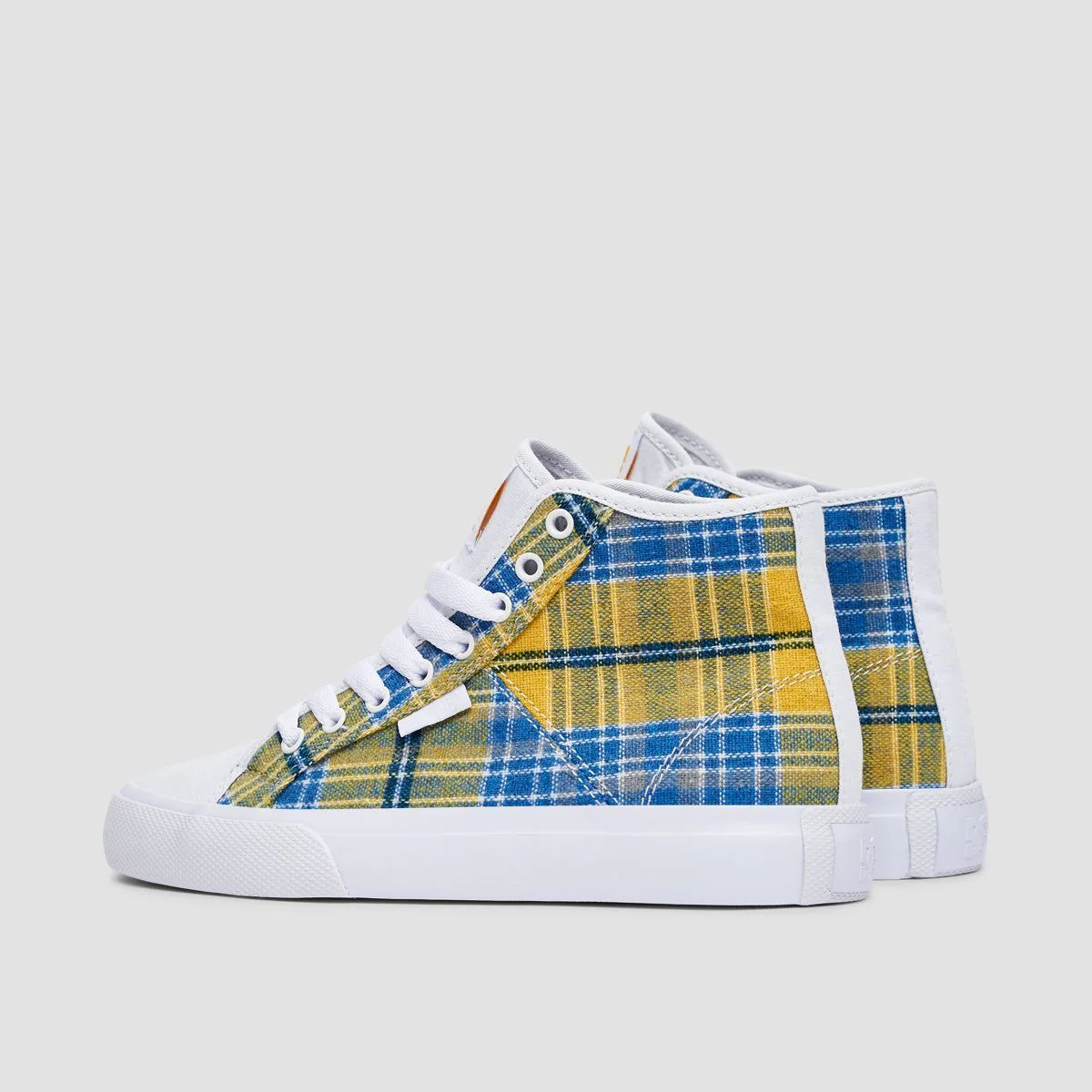 DC Manual Hi TXSE Shoes - White/Plaid - Womens - Image 3