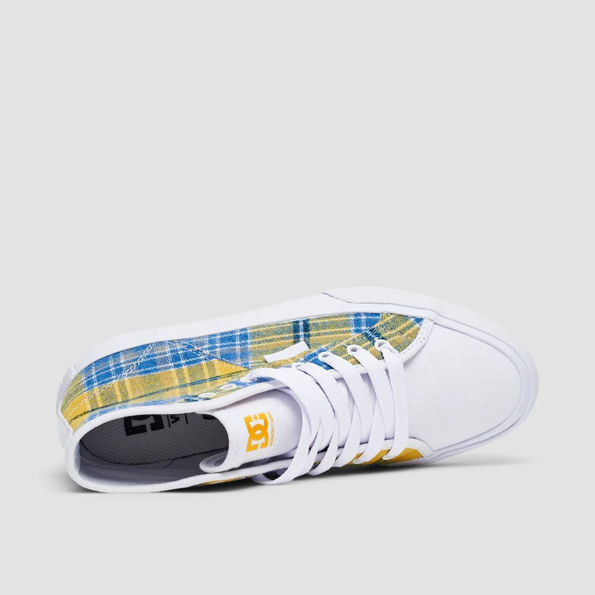 DC Manual Hi TXSE Shoes - White/Plaid - Womens - Image 4