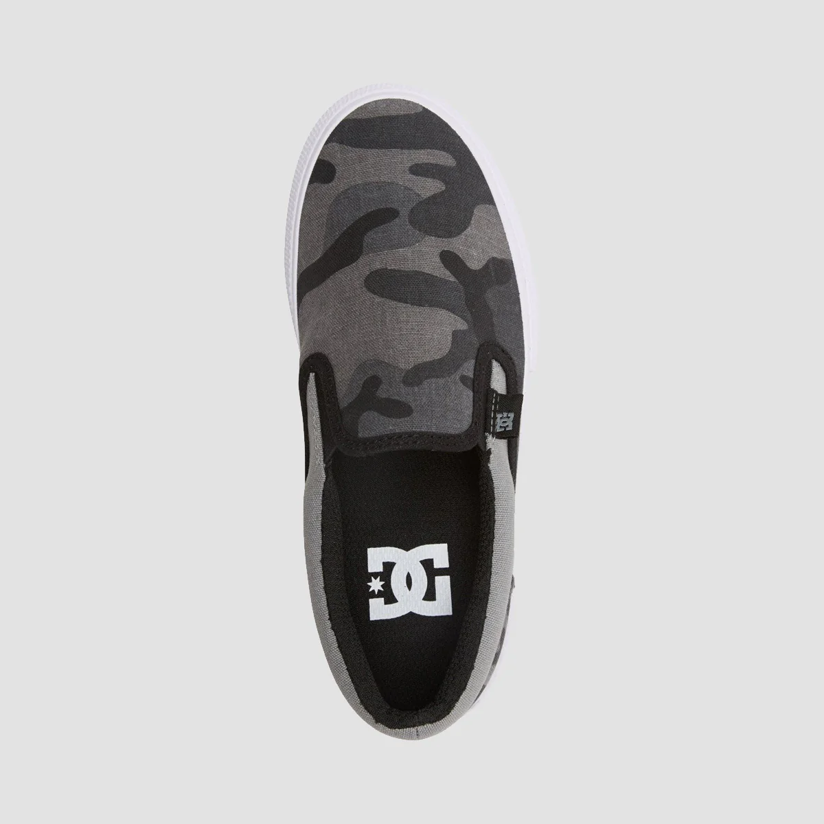 DC Manual Slip-On Shoes - Black/Camo Print - Kids - Image 2