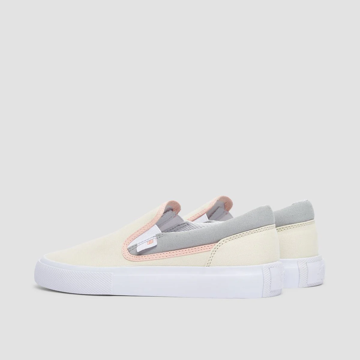DC Manual Slip-On TXSE Shoes - Grey/Pink - Womens - Image 3