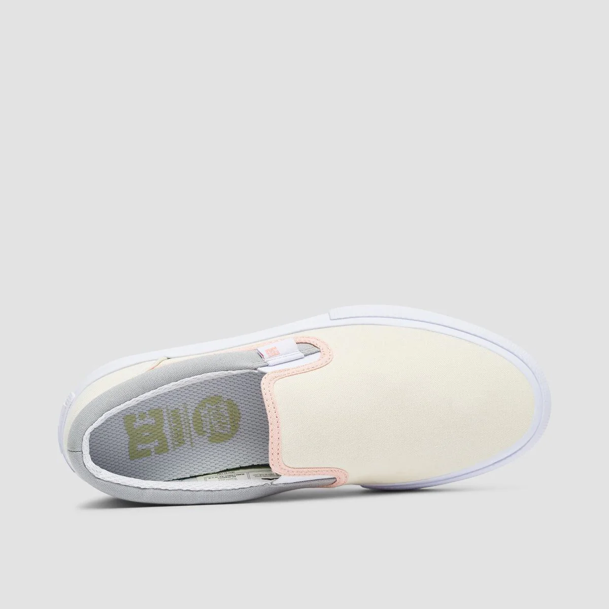 DC Manual Slip-On TXSE Shoes - Grey/Pink - Womens - Image 4