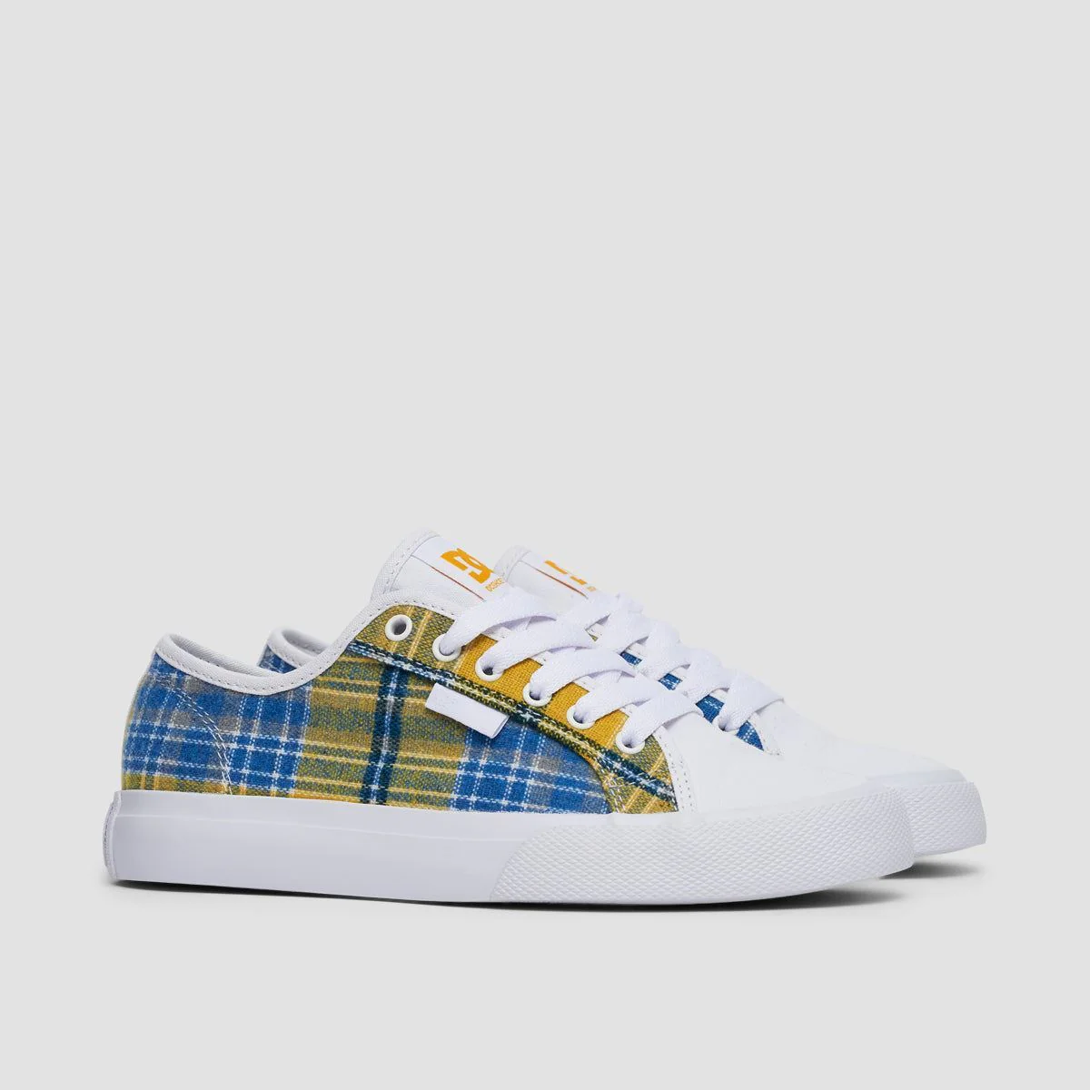 DC Manual TXSE Shoes - White/Plaid - Womens - Image 2