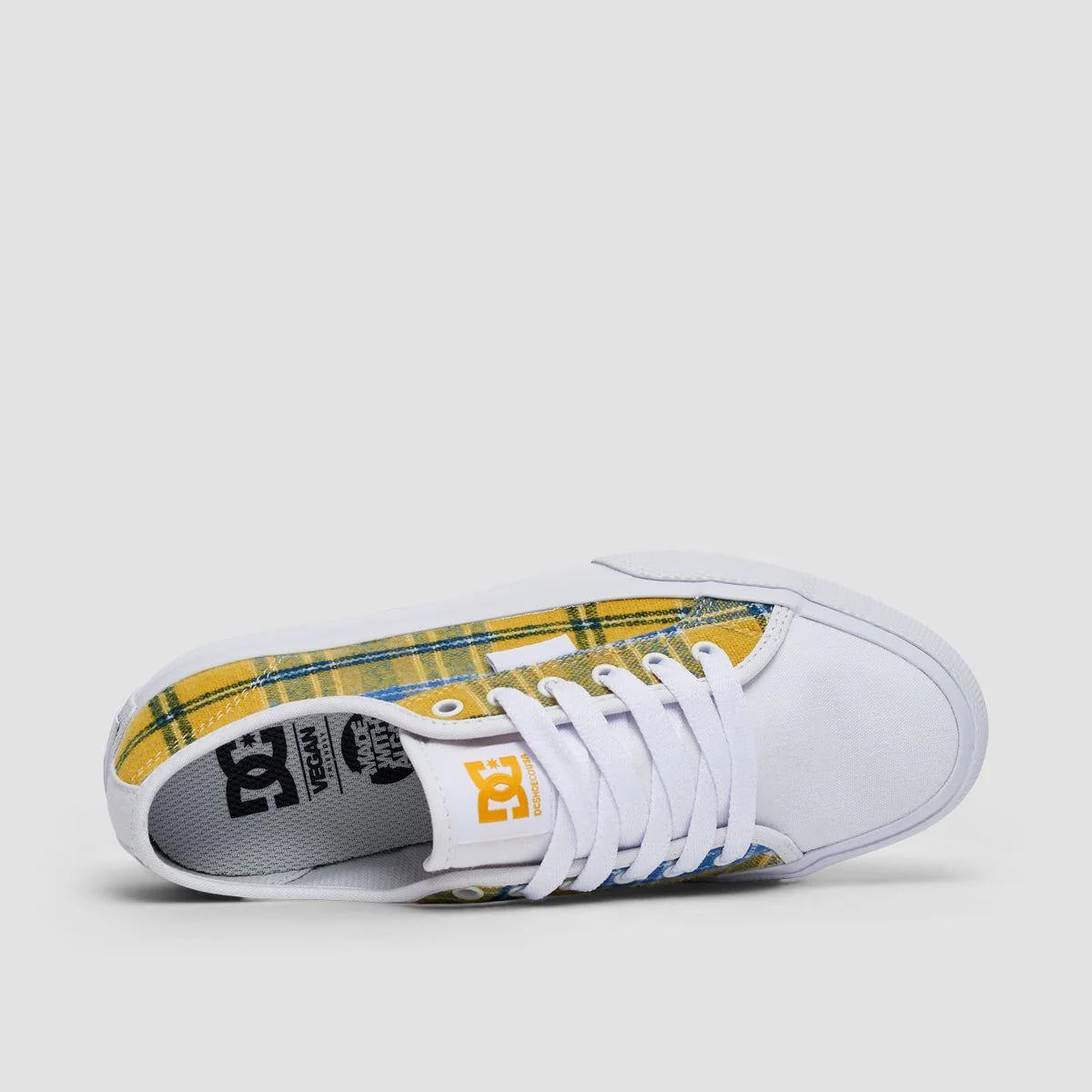 DC Manual TXSE Shoes - White/Plaid - Womens - Image 4