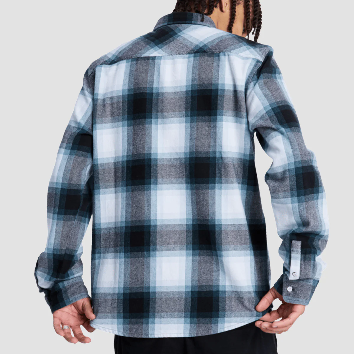 DC Marshal Flannel Longsleeve Shirt Storm Blue - Image 2