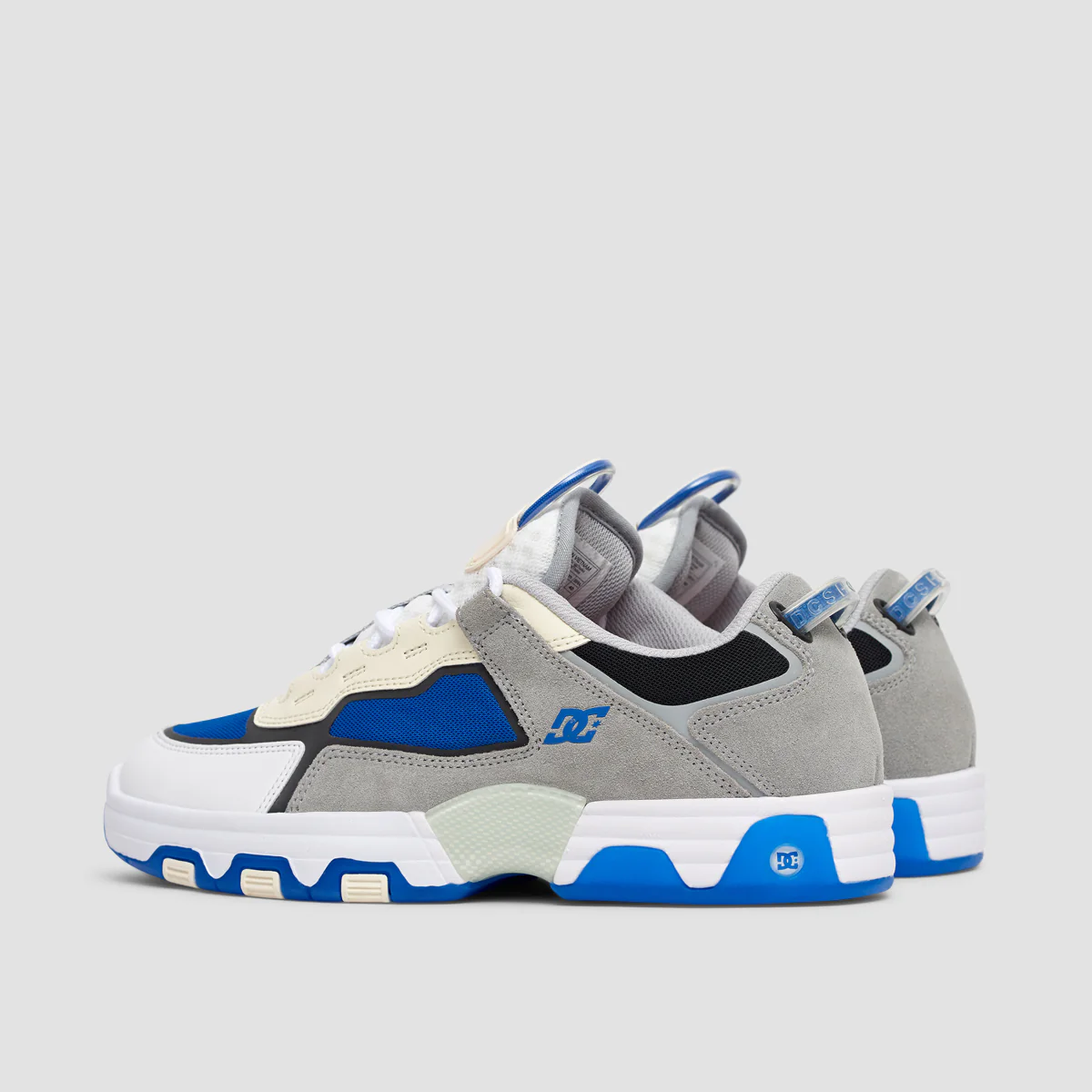 DC Metric Shanahan Shoes - Grey/White/Blue - Image 3