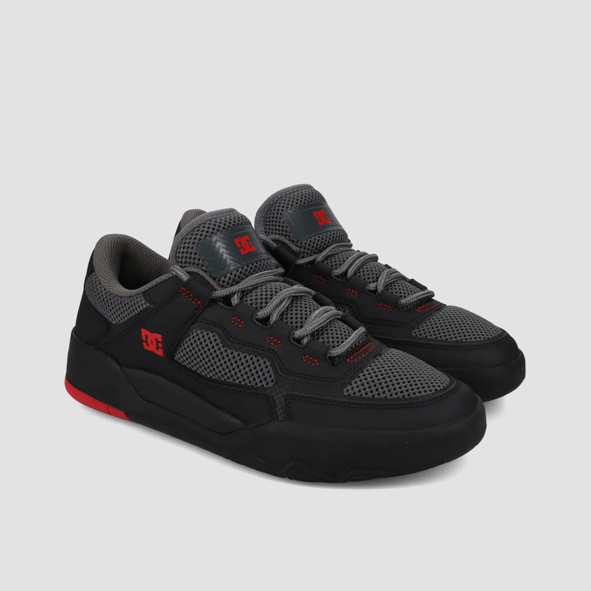 DC Metric Shoes - Grey/Grey/Red - Image 2