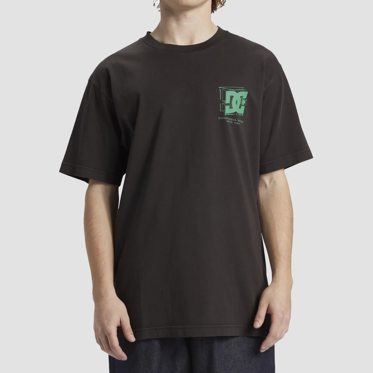 DC Mid Century T-Shirt Black Enzyme Wash - Image 2