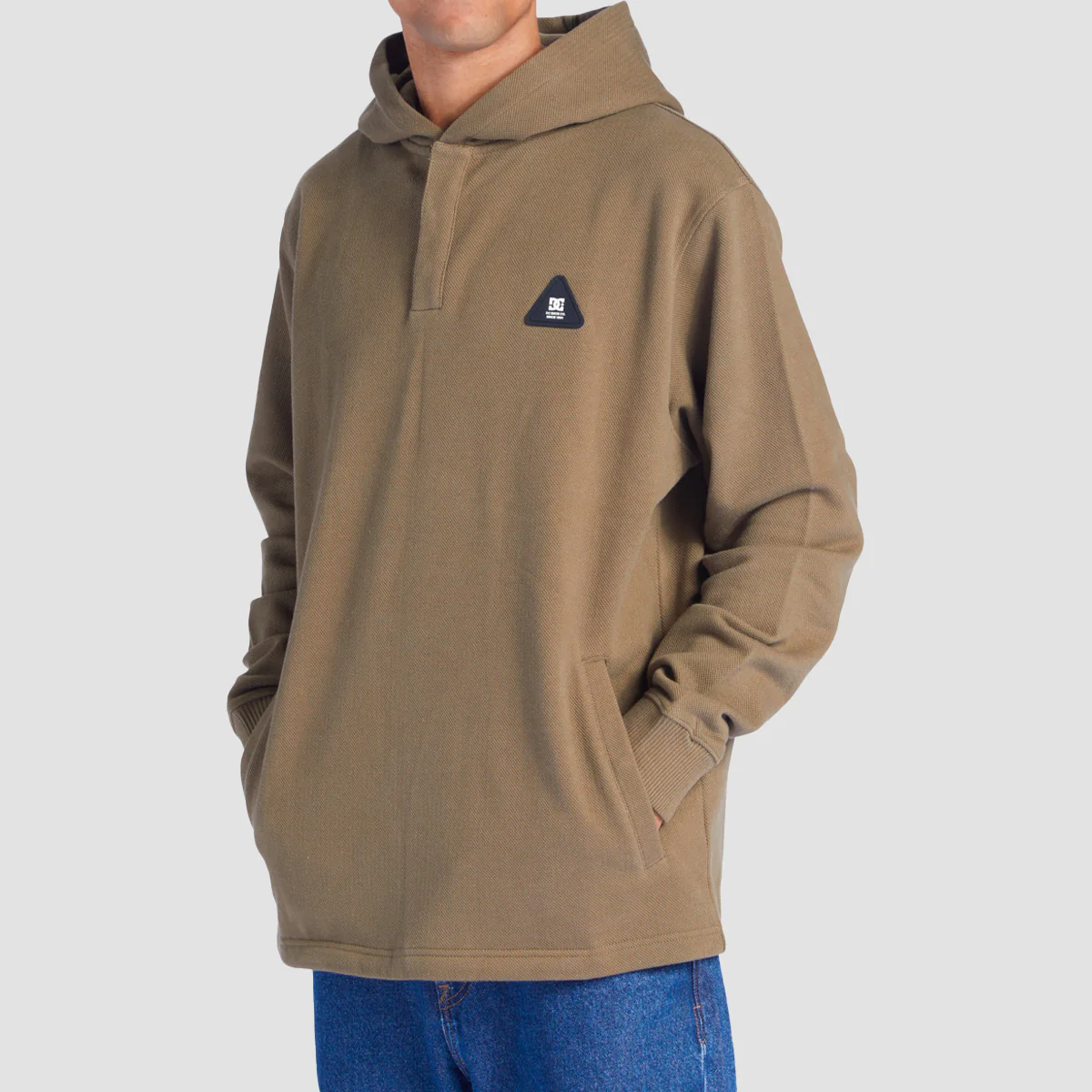 DC Offpeak Henley Pullover Hoodie Capers - Image 2