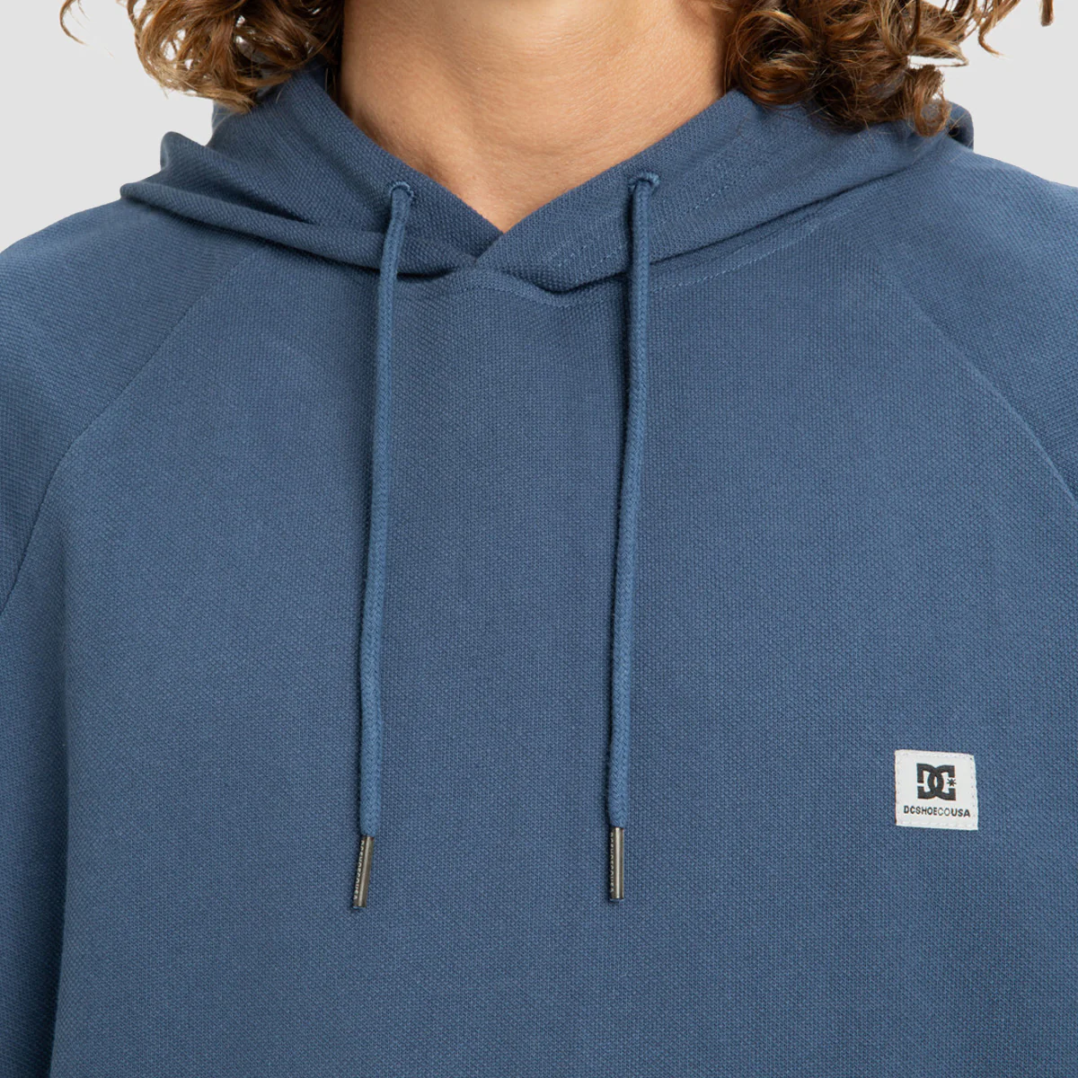 DC Pressed Pullover Hoodie Dark Denim - Image 2