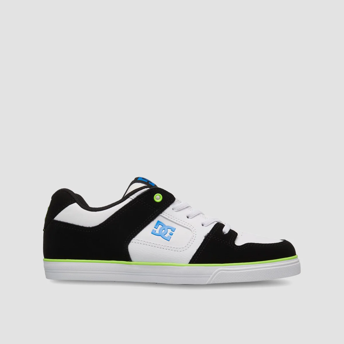 DC Pure Elastic Shoes - White/Green/Black - Kids