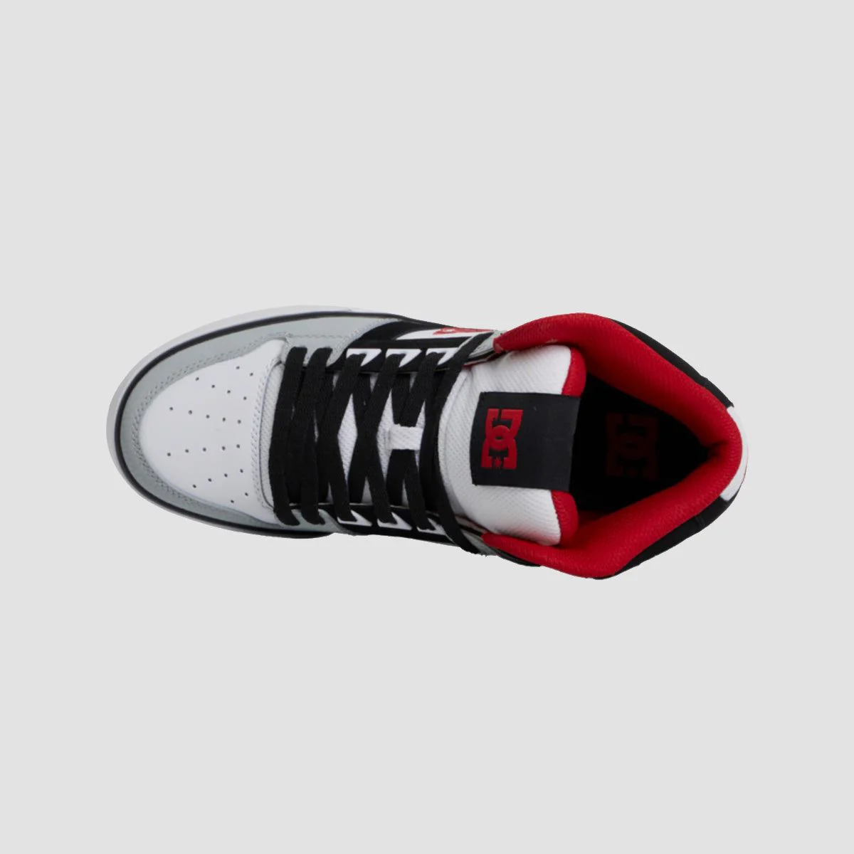 DC Pure High-Top WC Shoes - Deep Red/White - Image 2