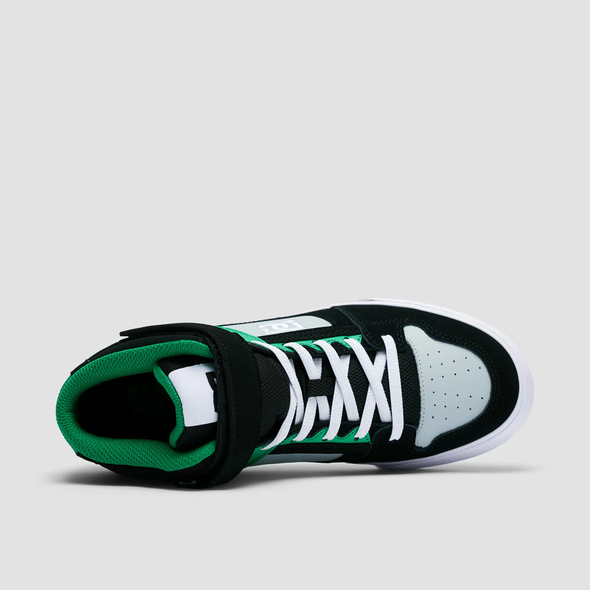 DC Pure HT EV High Top Shoes - Black/Kelly Green - Kids - Image 4