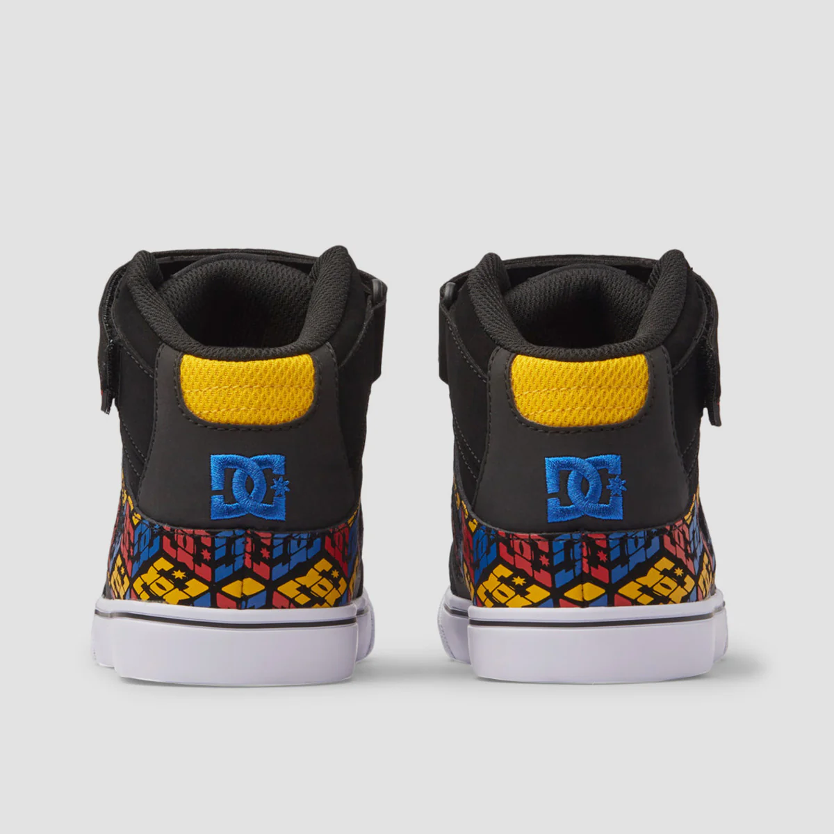 DC Pure HT EV High Top Shoes - Black/Red Print - Kids - Image 3