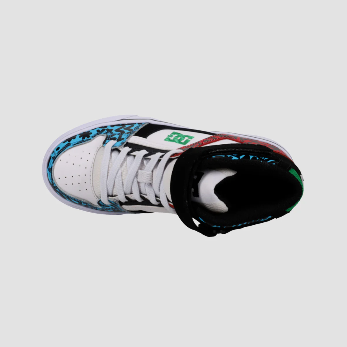 DC Pure HT EV High Top Shoes - White/Blue/Red - Kids - Image 2