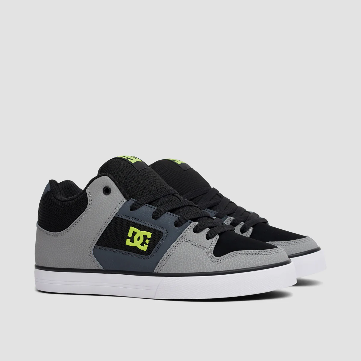 DC Pure Mid Shoes - Black/Grey/Green - Image 2
