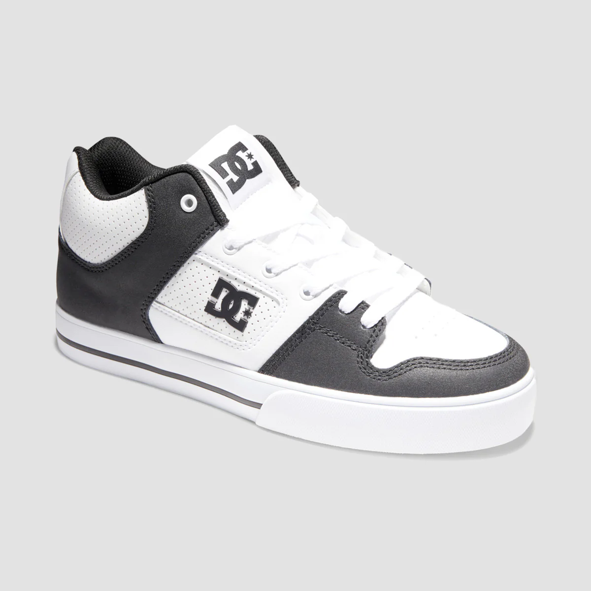 DC Pure Mid Shoes - White/Black/White - Image 2