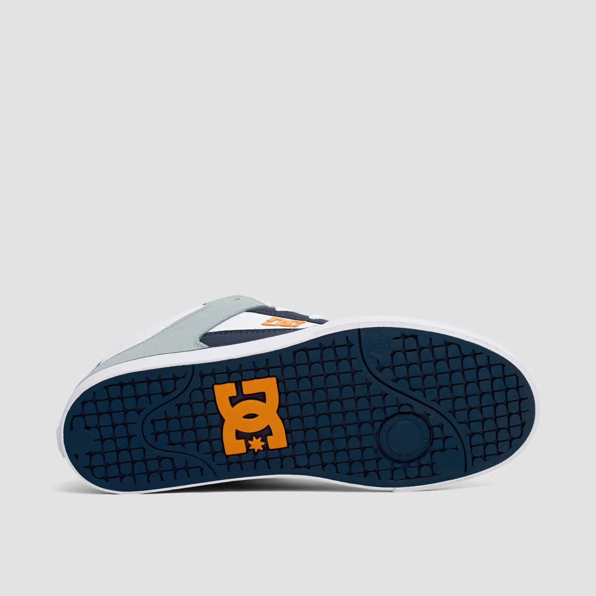 DC Pure Mid Shoes - White/Grey/Orange - Image 5