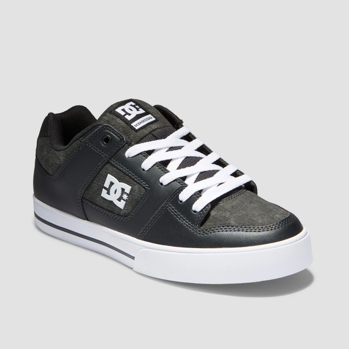 DC Pure SE SN Shoes - Black Destroy Wash - Image 2