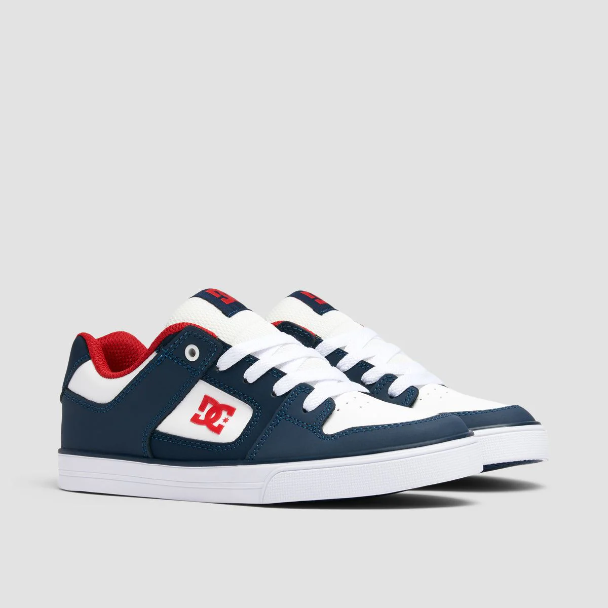 DC Pure Shoes - DC Navy/Athletic Red - Kids - Image 2